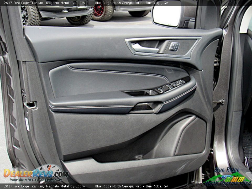 2017 Ford Edge Titanium Magnetic Metallic / Ebony Photo #28