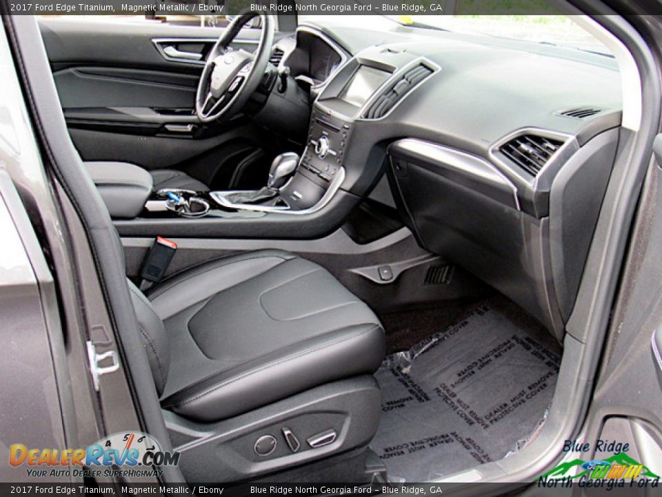 2017 Ford Edge Titanium Magnetic Metallic / Ebony Photo #30