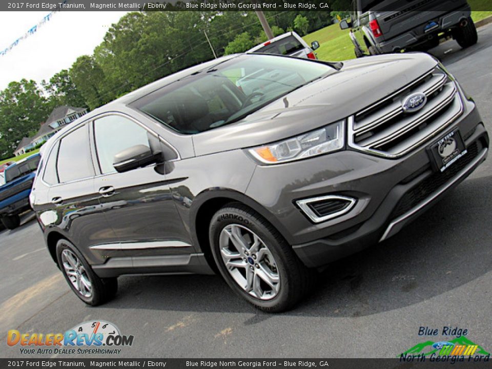 2017 Ford Edge Titanium Magnetic Metallic / Ebony Photo #33