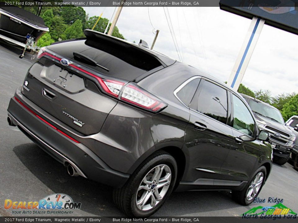 2017 Ford Edge Titanium Magnetic Metallic / Ebony Photo #34