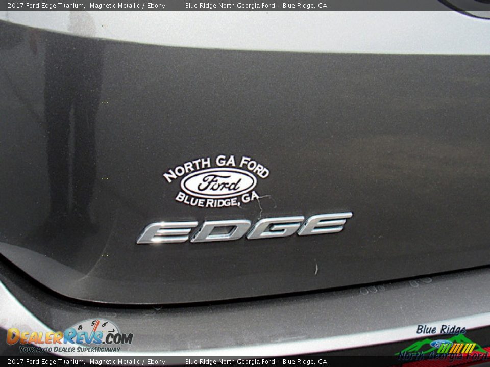 2017 Ford Edge Titanium Magnetic Metallic / Ebony Photo #36