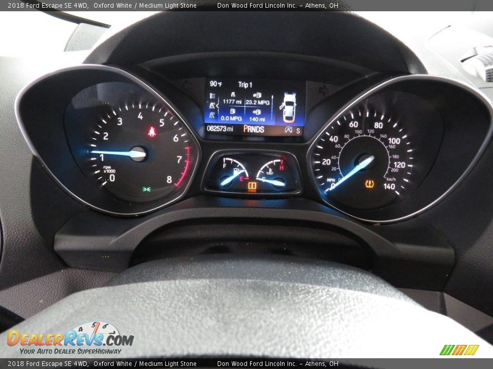 2018 Ford Escape SE 4WD Oxford White / Medium Light Stone Photo #28
