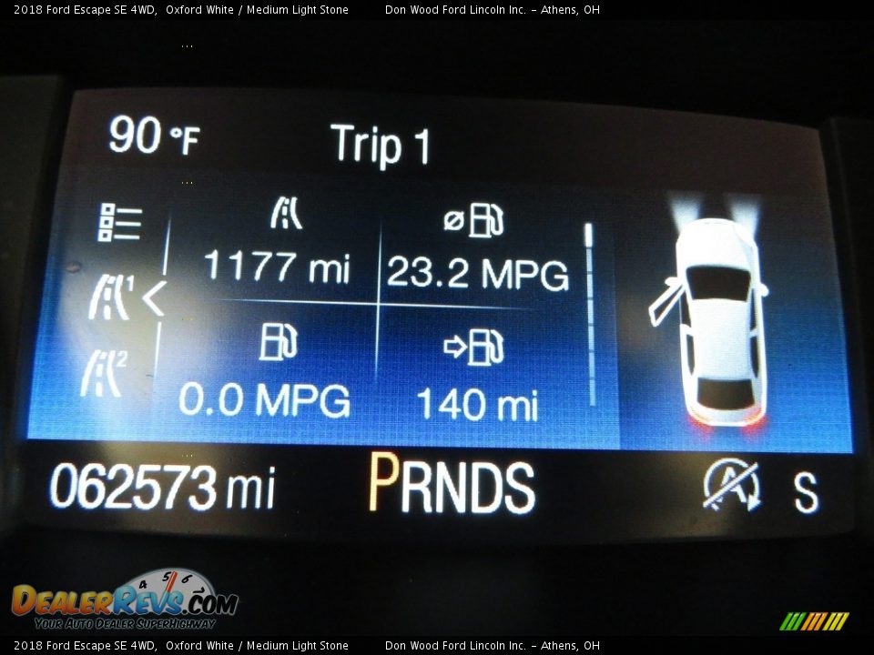 2018 Ford Escape SE 4WD Oxford White / Medium Light Stone Photo #29