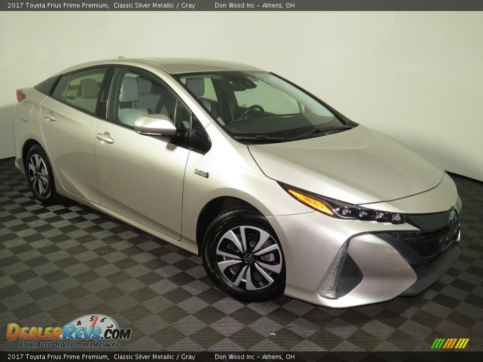 2017 Toyota Prius Prime Premium Classic Silver Metallic / Gray Photo #2