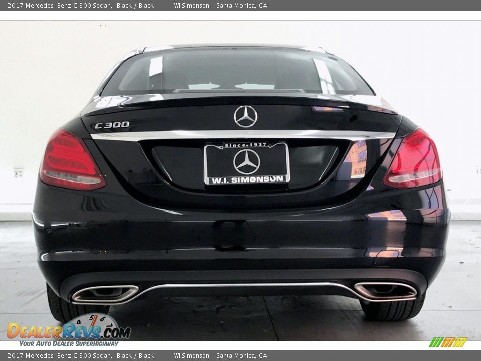 2017 Mercedes-Benz C 300 Sedan Black / Black Photo #2