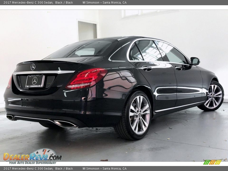 2017 Mercedes-Benz C 300 Sedan Black / Black Photo #15