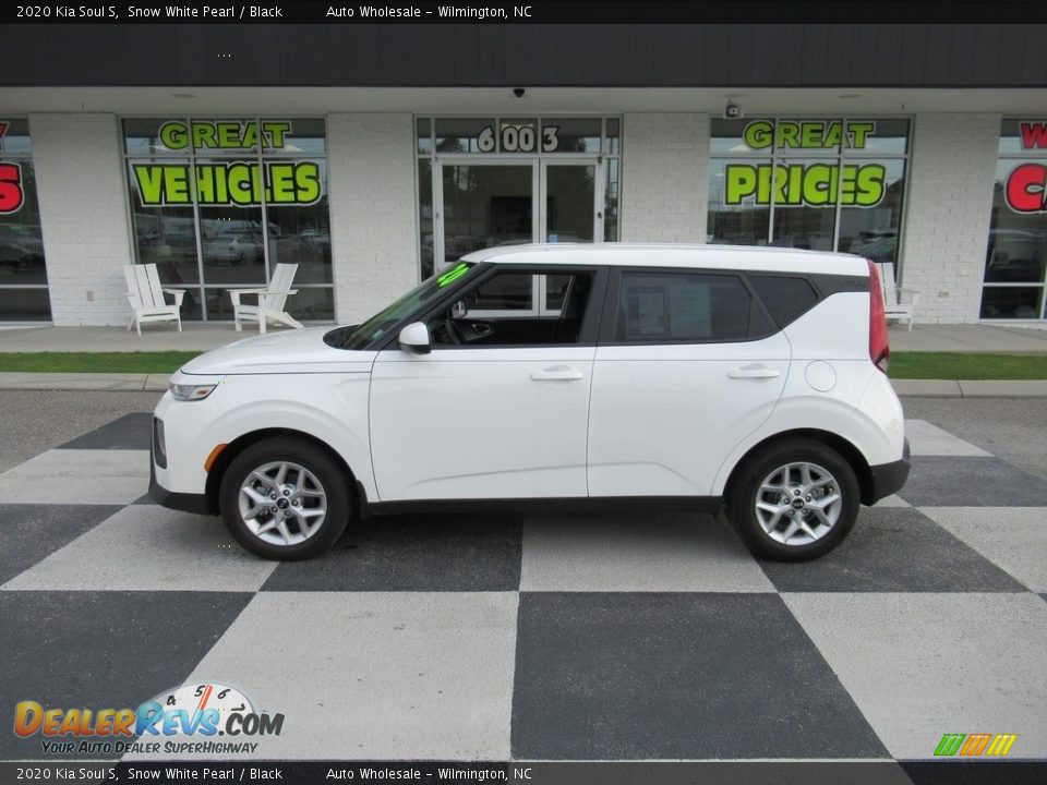 2020 Kia Soul S Snow White Pearl / Black Photo #1