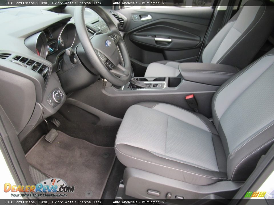 2018 Ford Escape SE 4WD Oxford White / Charcoal Black Photo #11