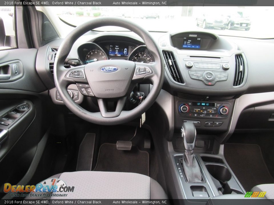 2018 Ford Escape SE 4WD Oxford White / Charcoal Black Photo #15
