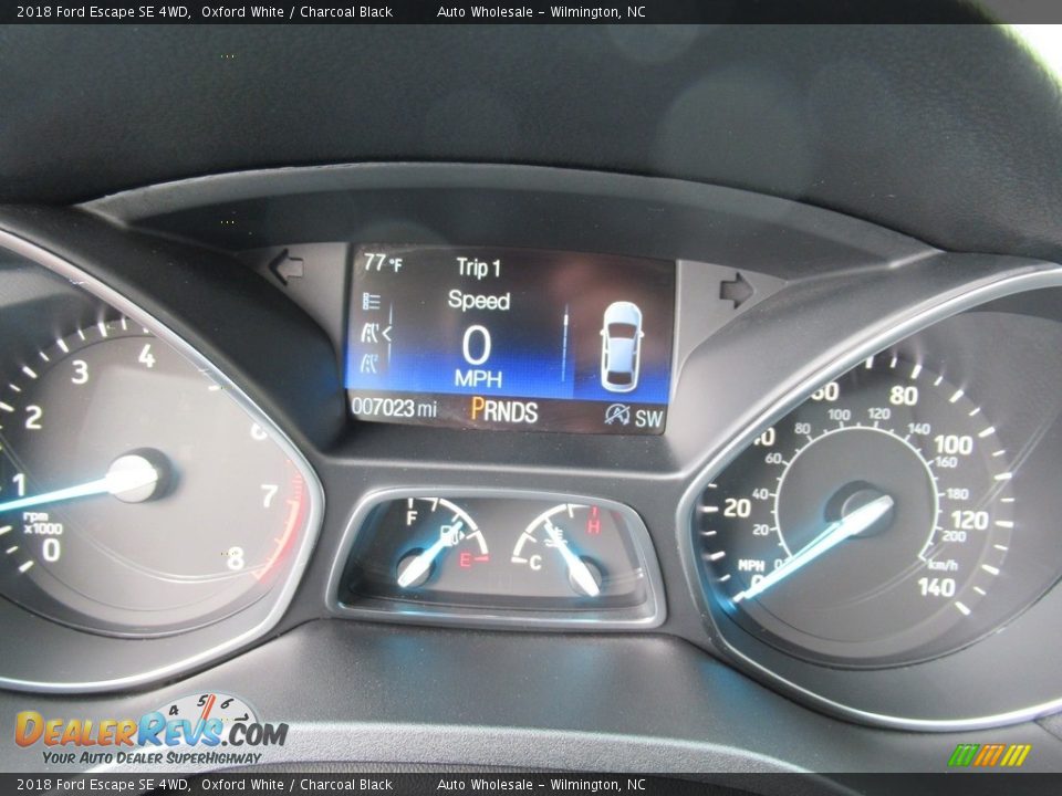 2018 Ford Escape SE 4WD Oxford White / Charcoal Black Photo #16