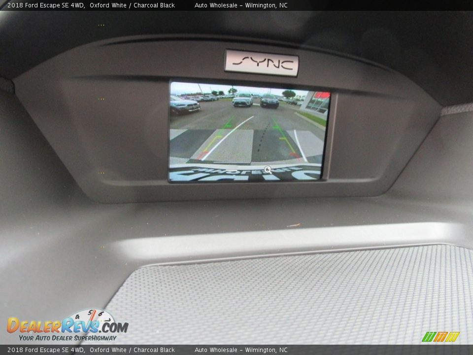 2018 Ford Escape SE 4WD Oxford White / Charcoal Black Photo #18