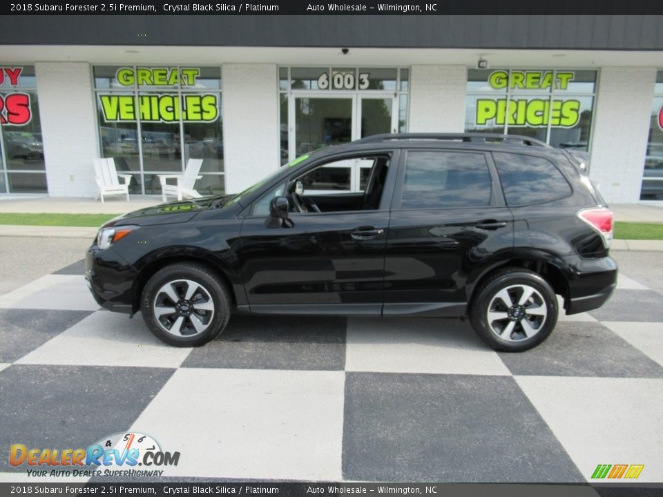 2018 Subaru Forester 2.5i Premium Crystal Black Silica / Platinum Photo #1