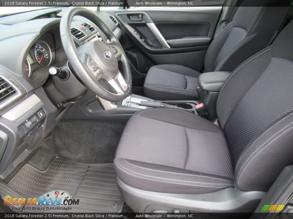 2018 Subaru Forester 2.5i Premium Crystal Black Silica / Platinum Photo #10