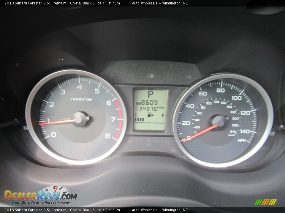 2018 Subaru Forester 2.5i Premium Crystal Black Silica / Platinum Photo #16