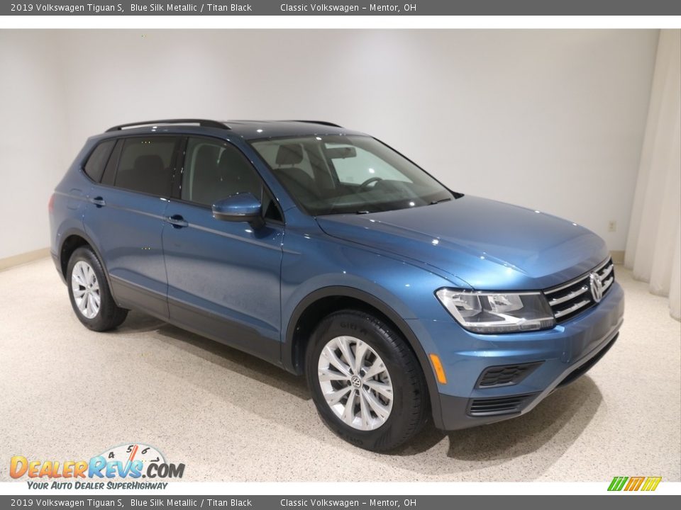 2019 Volkswagen Tiguan S Blue Silk Metallic / Titan Black Photo #1