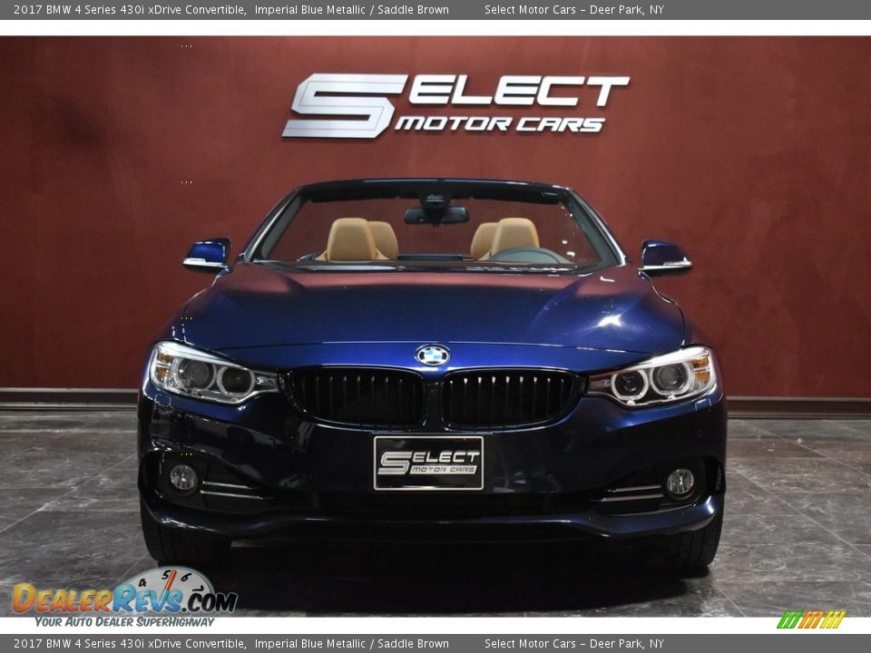 2017 BMW 4 Series 430i xDrive Convertible Imperial Blue Metallic / Saddle Brown Photo #2