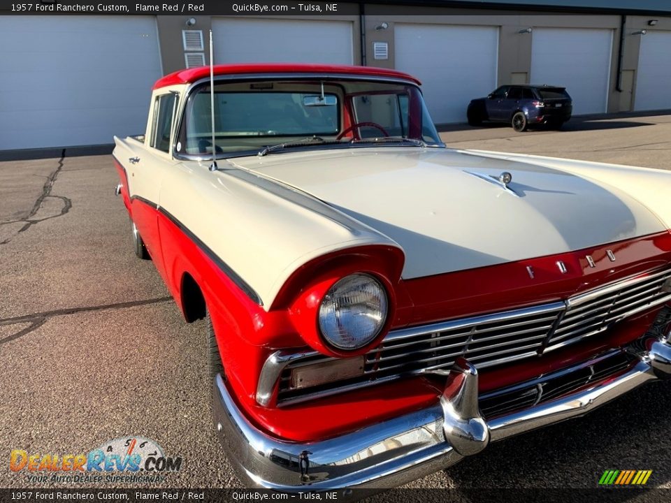 1957 Ford Ranchero Custom Flame Red / Red Photo #2