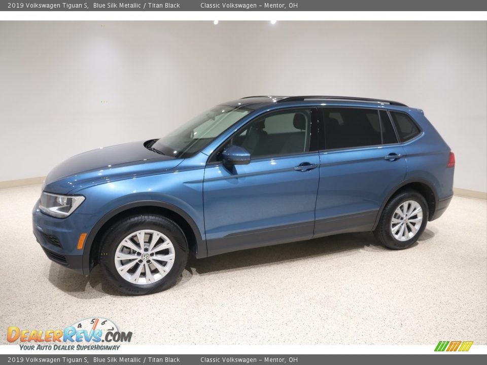 2019 Volkswagen Tiguan S Blue Silk Metallic / Titan Black Photo #3