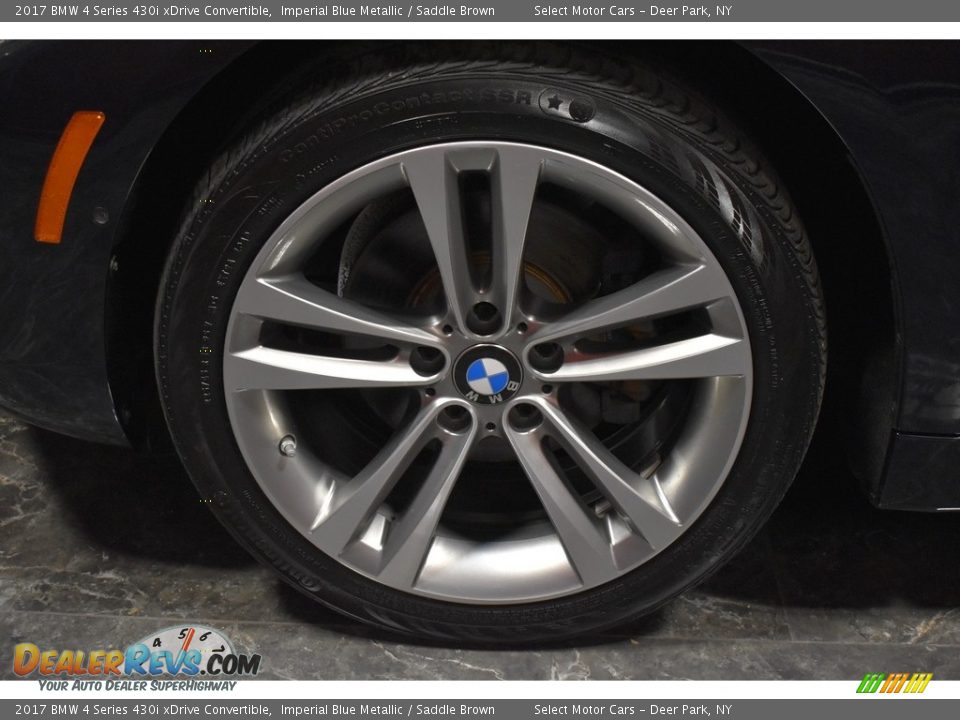 2017 BMW 4 Series 430i xDrive Convertible Imperial Blue Metallic / Saddle Brown Photo #5