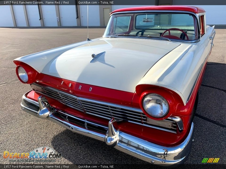 1957 Ford Ranchero Custom Flame Red / Red Photo #5