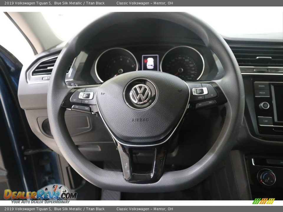 2019 Volkswagen Tiguan S Blue Silk Metallic / Titan Black Photo #8