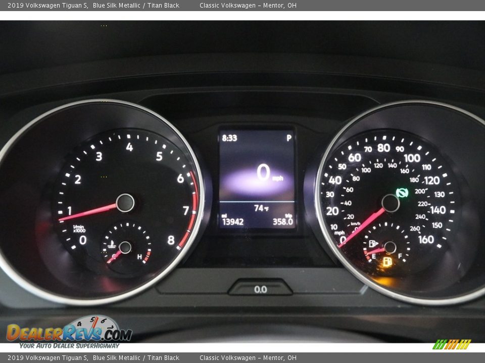 2019 Volkswagen Tiguan S Blue Silk Metallic / Titan Black Photo #9