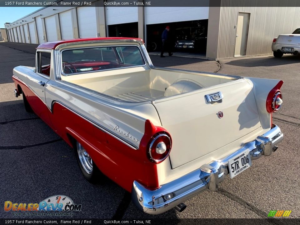 1957 Ford Ranchero Custom Flame Red / Red Photo #8
