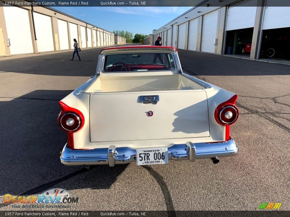 1957 Ford Ranchero Custom Flame Red / Red Photo #9