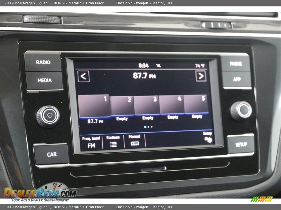 2019 Volkswagen Tiguan S Blue Silk Metallic / Titan Black Photo #11