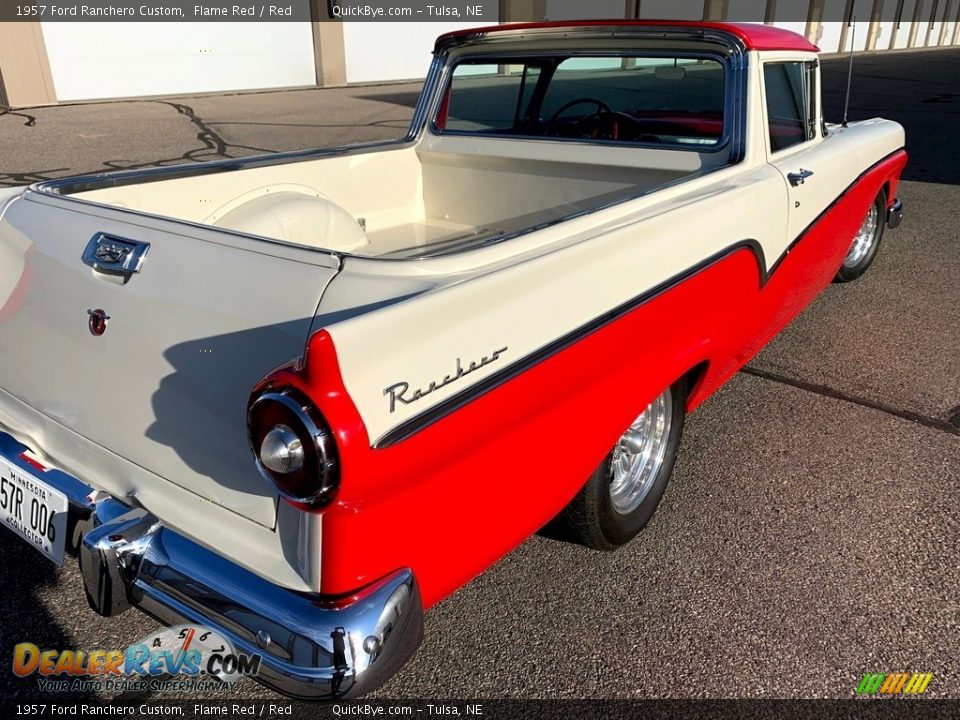 1957 Ford Ranchero Custom Flame Red / Red Photo #12