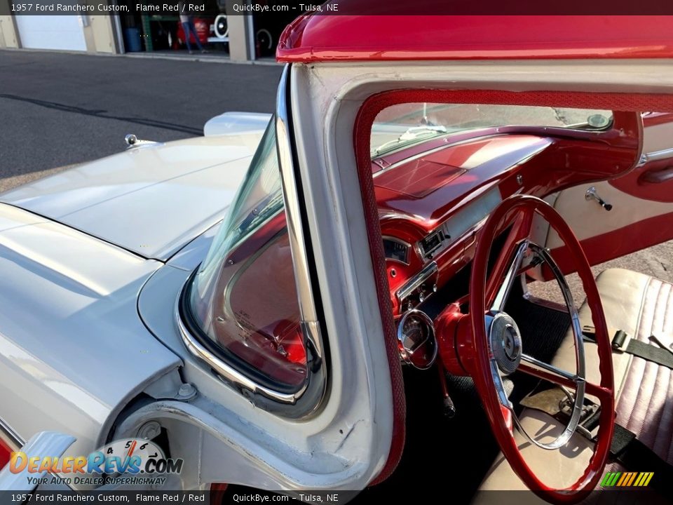 1957 Ford Ranchero Custom Flame Red / Red Photo #14