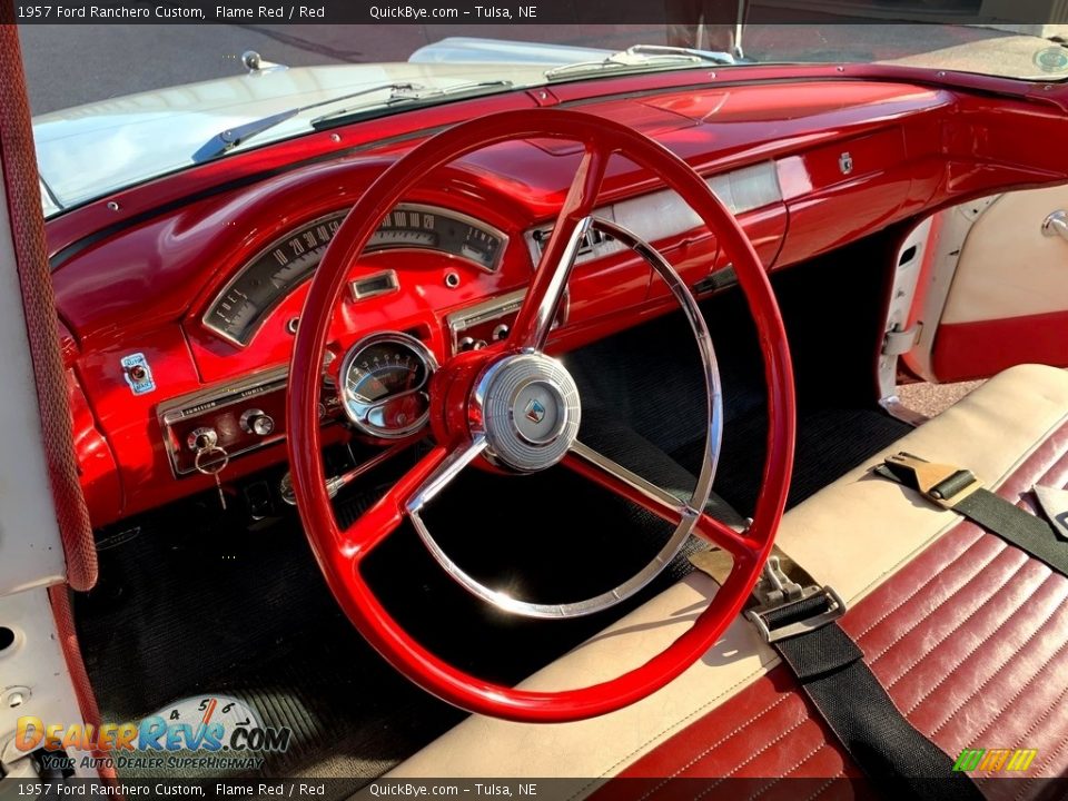 Red Interior - 1957 Ford Ranchero Custom Photo #15