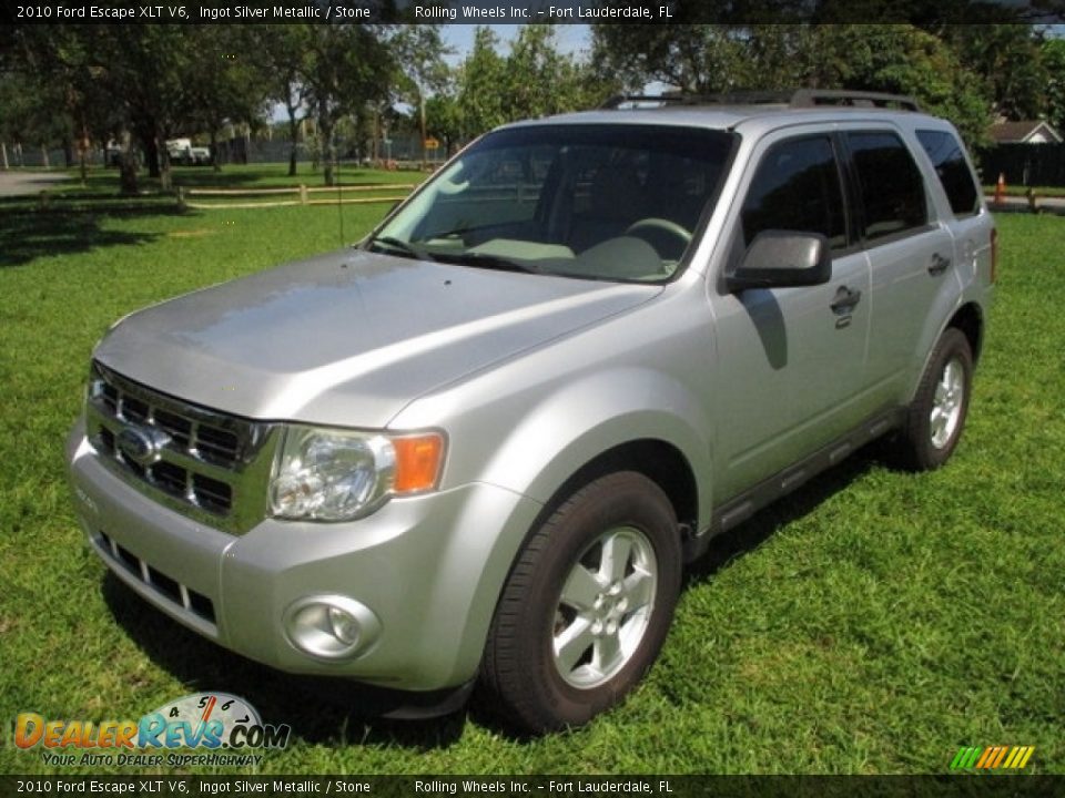 2010 Ford Escape XLT V6 Ingot Silver Metallic / Stone Photo #1