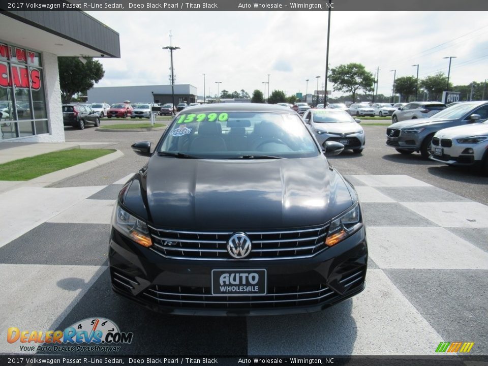 2017 Volkswagen Passat R-Line Sedan Deep Black Pearl / Titan Black Photo #2