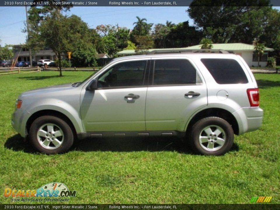 2010 Ford Escape XLT V6 Ingot Silver Metallic / Stone Photo #3