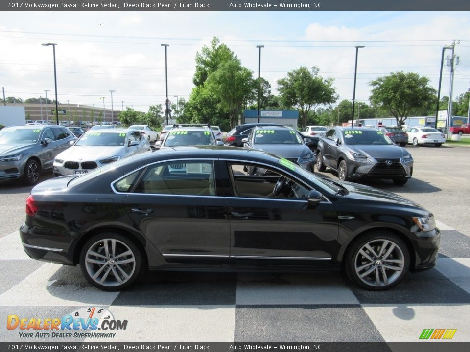 2017 Volkswagen Passat R-Line Sedan Deep Black Pearl / Titan Black Photo #3