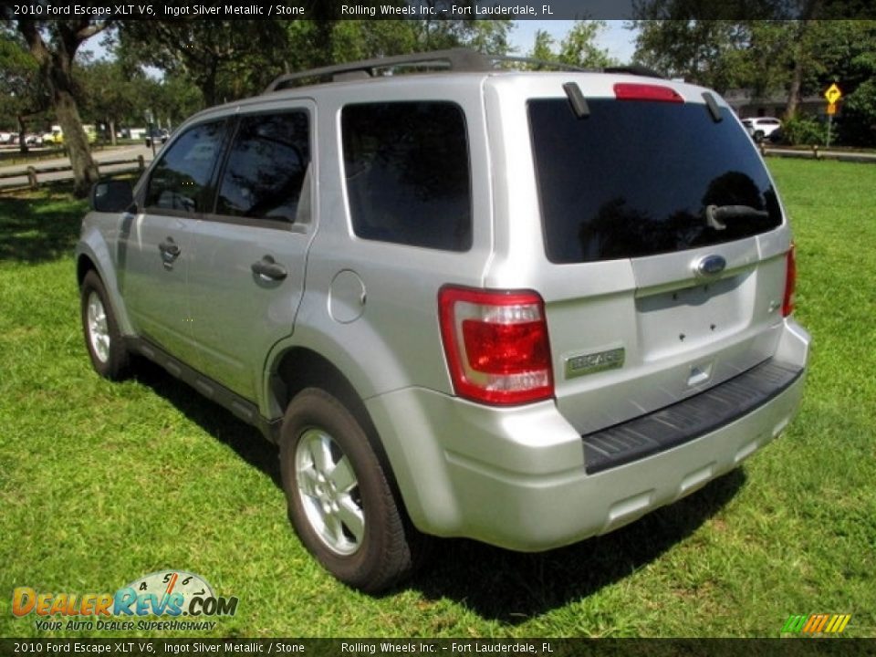 2010 Ford Escape XLT V6 Ingot Silver Metallic / Stone Photo #5