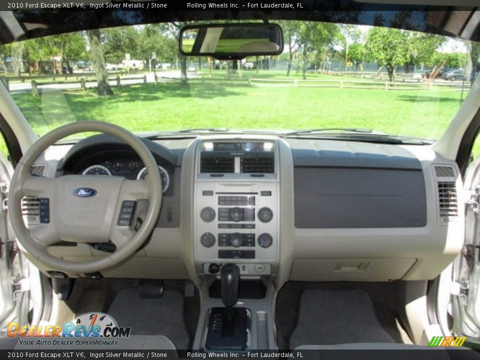 2010 Ford Escape XLT V6 Ingot Silver Metallic / Stone Photo #6
