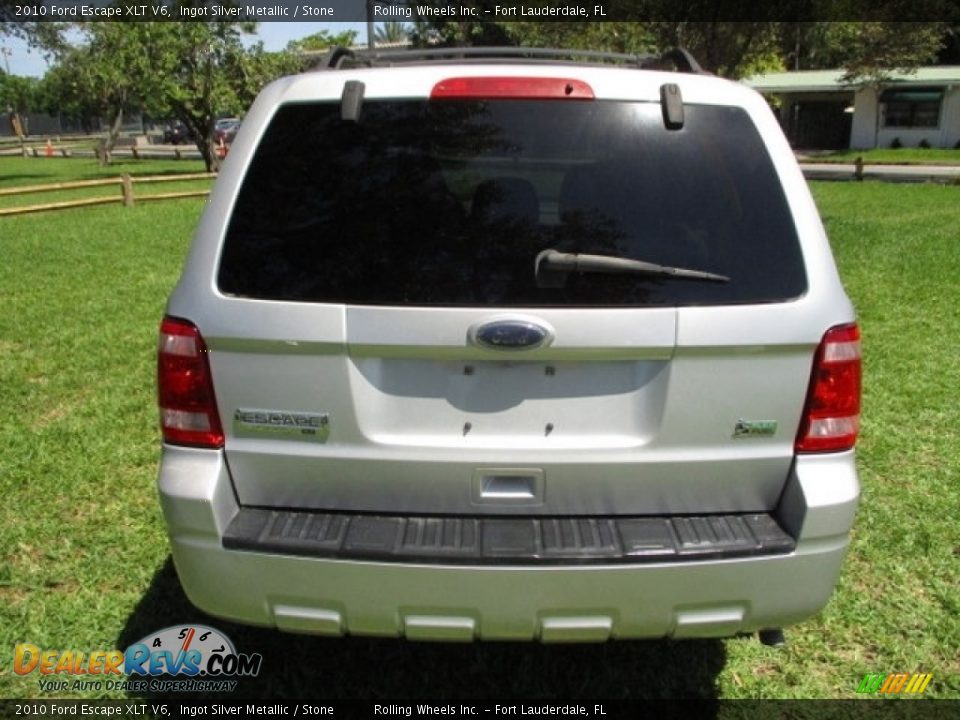 2010 Ford Escape XLT V6 Ingot Silver Metallic / Stone Photo #7
