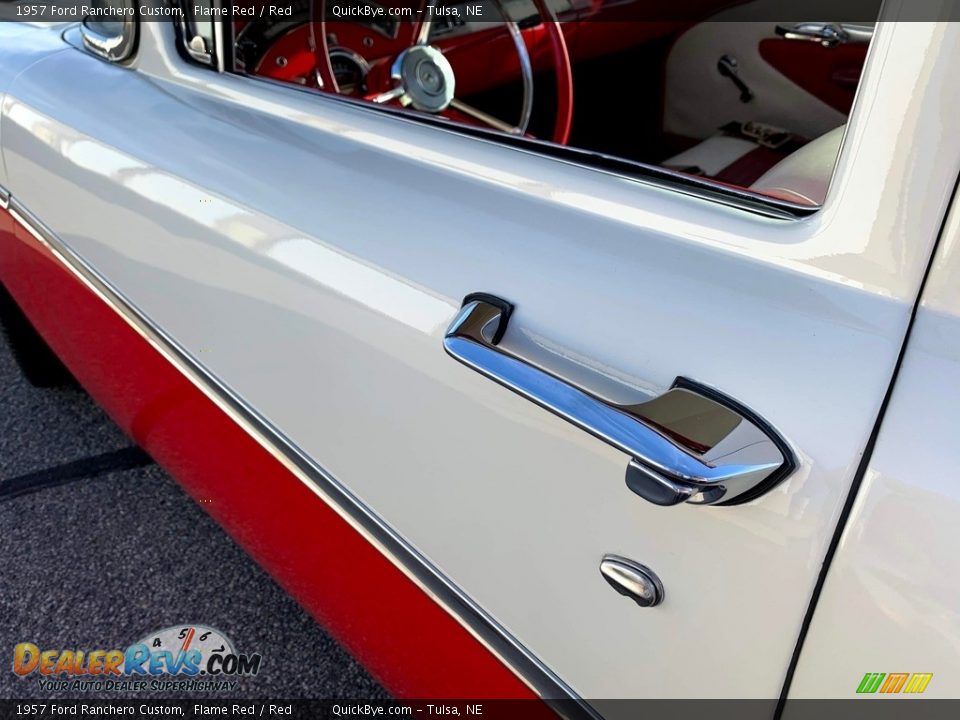 1957 Ford Ranchero Custom Flame Red / Red Photo #25