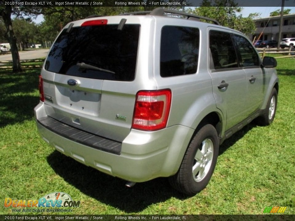 2010 Ford Escape XLT V6 Ingot Silver Metallic / Stone Photo #9