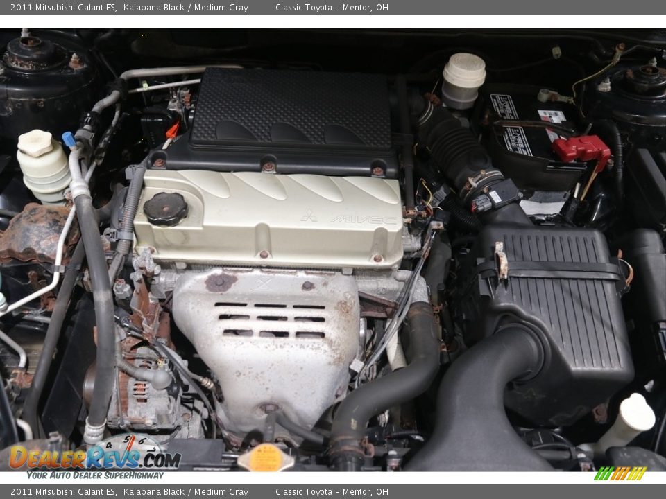 2011 Mitsubishi Galant ES Kalapana Black / Medium Gray Photo #16