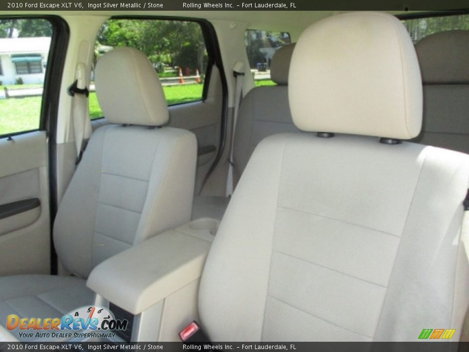 2010 Ford Escape XLT V6 Ingot Silver Metallic / Stone Photo #12