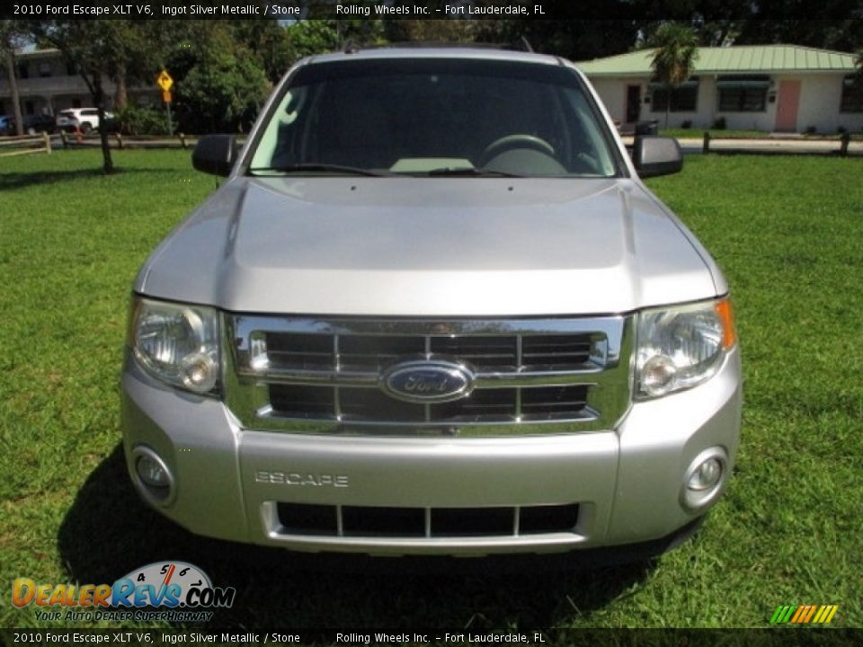 2010 Ford Escape XLT V6 Ingot Silver Metallic / Stone Photo #15