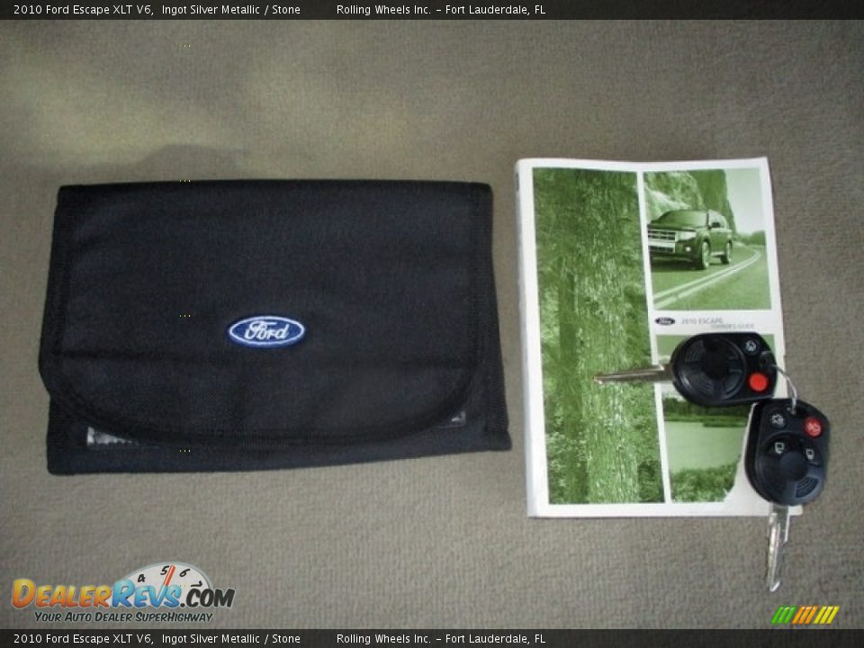 2010 Ford Escape XLT V6 Ingot Silver Metallic / Stone Photo #28
