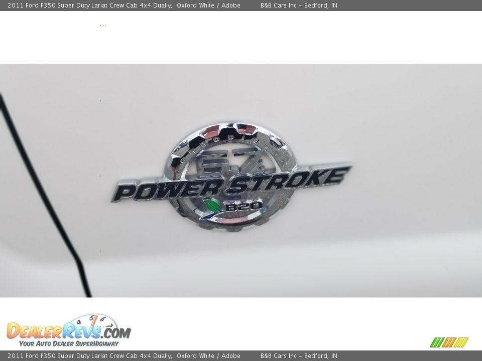 2011 Ford F350 Super Duty Lariat Crew Cab 4x4 Dually Oxford White / Adobe Photo #11