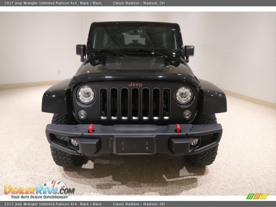 2017 Jeep Wrangler Unlimited Rubicon 4x4 Black / Black Photo #2