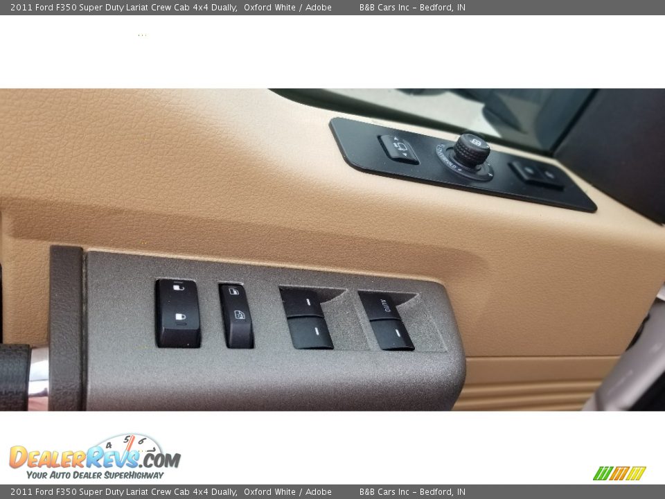 2011 Ford F350 Super Duty Lariat Crew Cab 4x4 Dually Oxford White / Adobe Photo #13