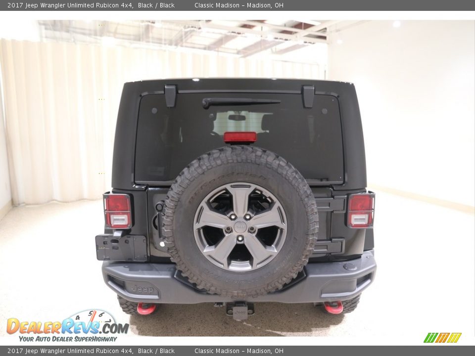 2017 Jeep Wrangler Unlimited Rubicon 4x4 Black / Black Photo #4