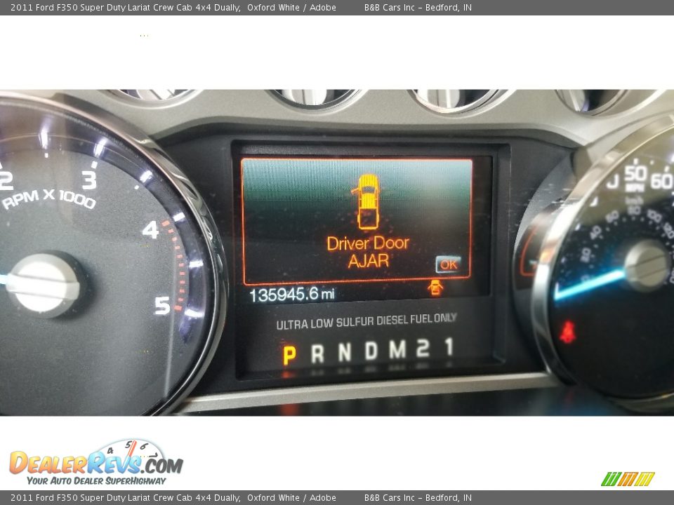 2011 Ford F350 Super Duty Lariat Crew Cab 4x4 Dually Oxford White / Adobe Photo #15